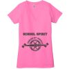 Ladies' Jersey Short-Sleeve Deep V-Neck T-Shirt Thumbnail