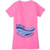Ladies' Jersey Short-Sleeve Deep V-Neck T-Shirt Thumbnail