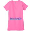 Ladies' Jersey Short-Sleeve Deep V-Neck T-Shirt Thumbnail