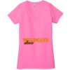 Ladies' Jersey Short-Sleeve Deep V-Neck T-Shirt Thumbnail