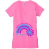 Ladies' Jersey Short-Sleeve Deep V-Neck T-Shirt Thumbnail
