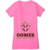 Ladies' Jersey Short-Sleeve Deep V-Neck T-Shirt Thumbnail