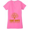 Ladies' Jersey Short-Sleeve Deep V-Neck T-Shirt Thumbnail