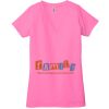 Ladies' Jersey Short-Sleeve Deep V-Neck T-Shirt Thumbnail