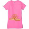Ladies' Jersey Short-Sleeve Deep V-Neck T-Shirt Thumbnail