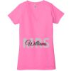 Ladies' Jersey Short-Sleeve Deep V-Neck T-Shirt Thumbnail