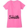 Ladies' Jersey Short-Sleeve Deep V-Neck T-Shirt Thumbnail