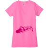 Ladies' Jersey Short-Sleeve Deep V-Neck T-Shirt Thumbnail