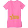 Ladies' Jersey Short-Sleeve Deep V-Neck T-Shirt Thumbnail