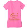 Ladies' Jersey Short-Sleeve Deep V-Neck T-Shirt Thumbnail