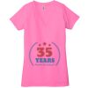 Ladies' Jersey Short-Sleeve Deep V-Neck T-Shirt Thumbnail
