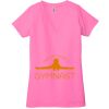 Ladies' Jersey Short-Sleeve Deep V-Neck T-Shirt Thumbnail