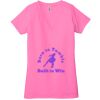 Ladies' Jersey Short-Sleeve Deep V-Neck T-Shirt Thumbnail