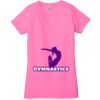 Ladies' Jersey Short-Sleeve Deep V-Neck T-Shirt Thumbnail