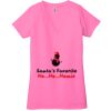 Ladies' Jersey Short-Sleeve Deep V-Neck T-Shirt Thumbnail