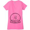 Ladies' Jersey Short-Sleeve Deep V-Neck T-Shirt Thumbnail