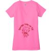 Ladies' Jersey Short-Sleeve Deep V-Neck T-Shirt Thumbnail