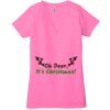 Ladies' Jersey Short-Sleeve Deep V-Neck T-Shirt Thumbnail