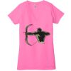 Ladies' Jersey Short-Sleeve Deep V-Neck T-Shirt Thumbnail